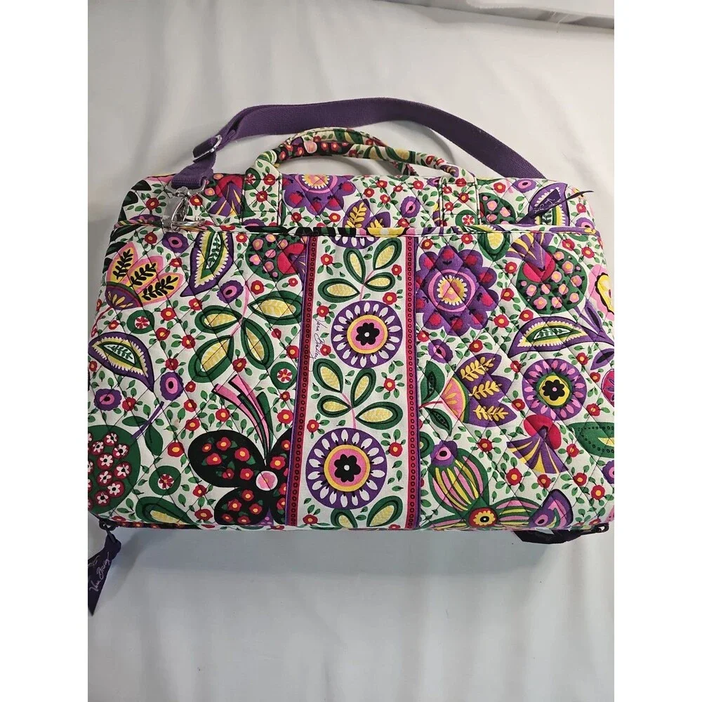 Vera Bradley Viva la Vera Hard Laptop Case Travel Shoulder Bag Portfolio 17